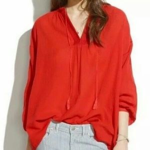 Madewell Embroidered Tassled Tunic